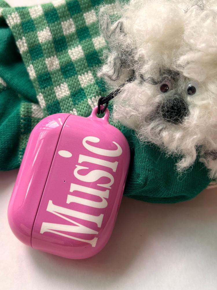 Pink Music AirPods Case (Glossy)