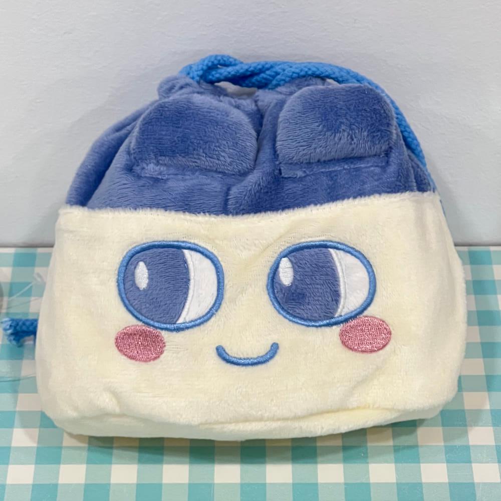 다마고치 페이스 드로스트링 마메치 파우치