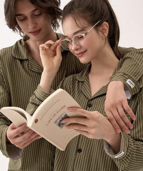 소프킨 싱글라인 커플 잠옷 세트