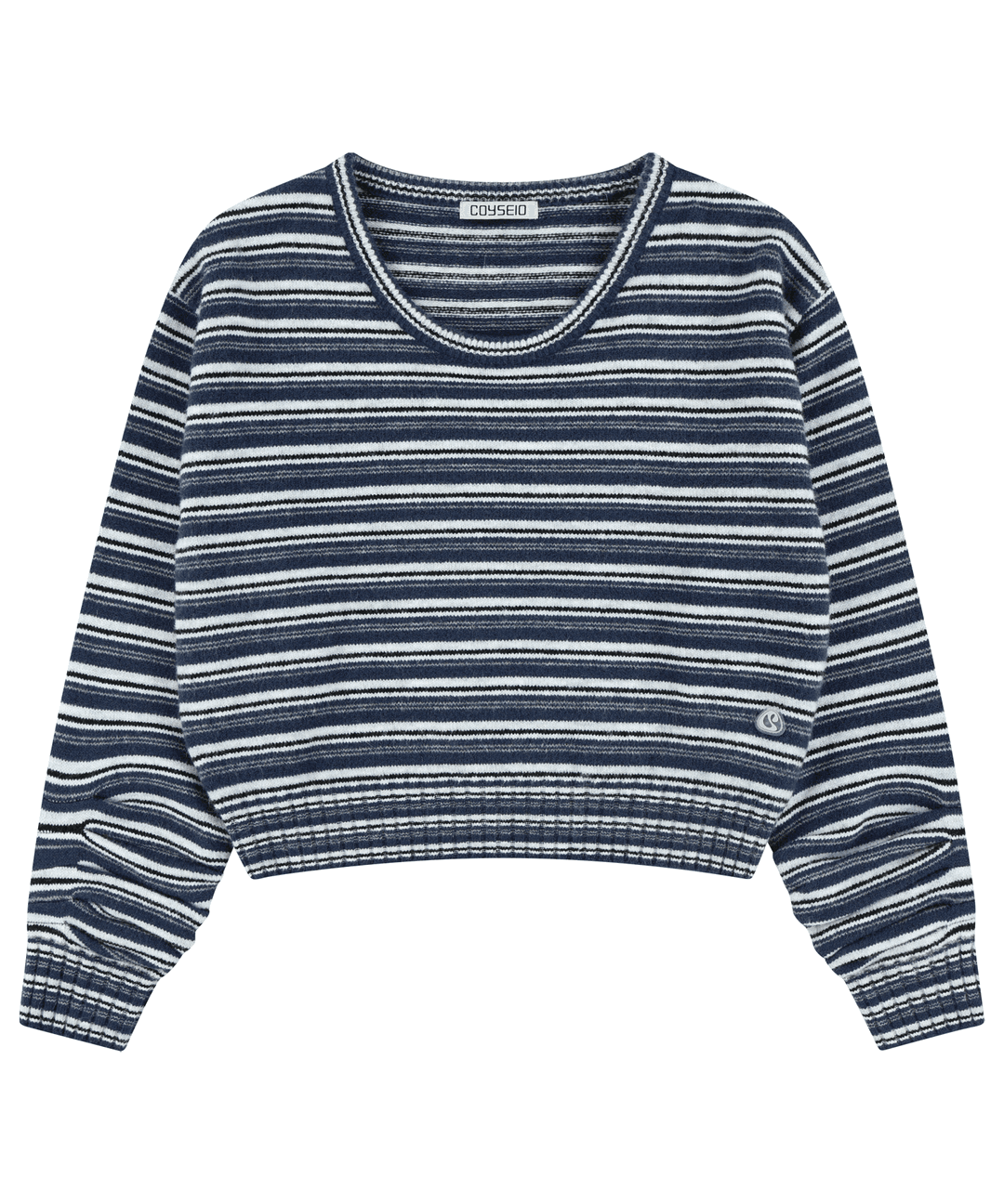COY STRIPE KNIT NAVY