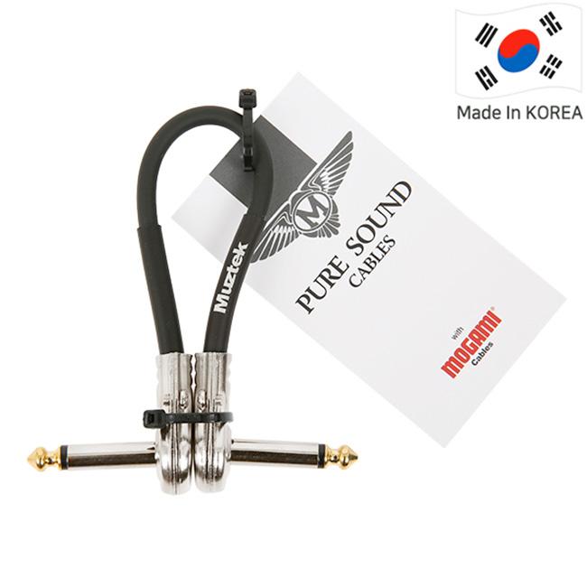 Muztek - Pure Sound 모가미 2319 패치 케이블 팬케익 타입 20cm (PSV-20)