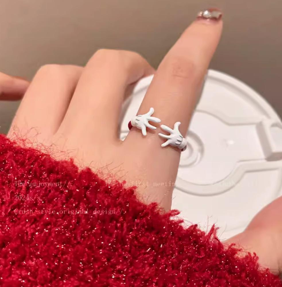 미키 반지 귀여운 미니어처 패션링 두손모아 가득