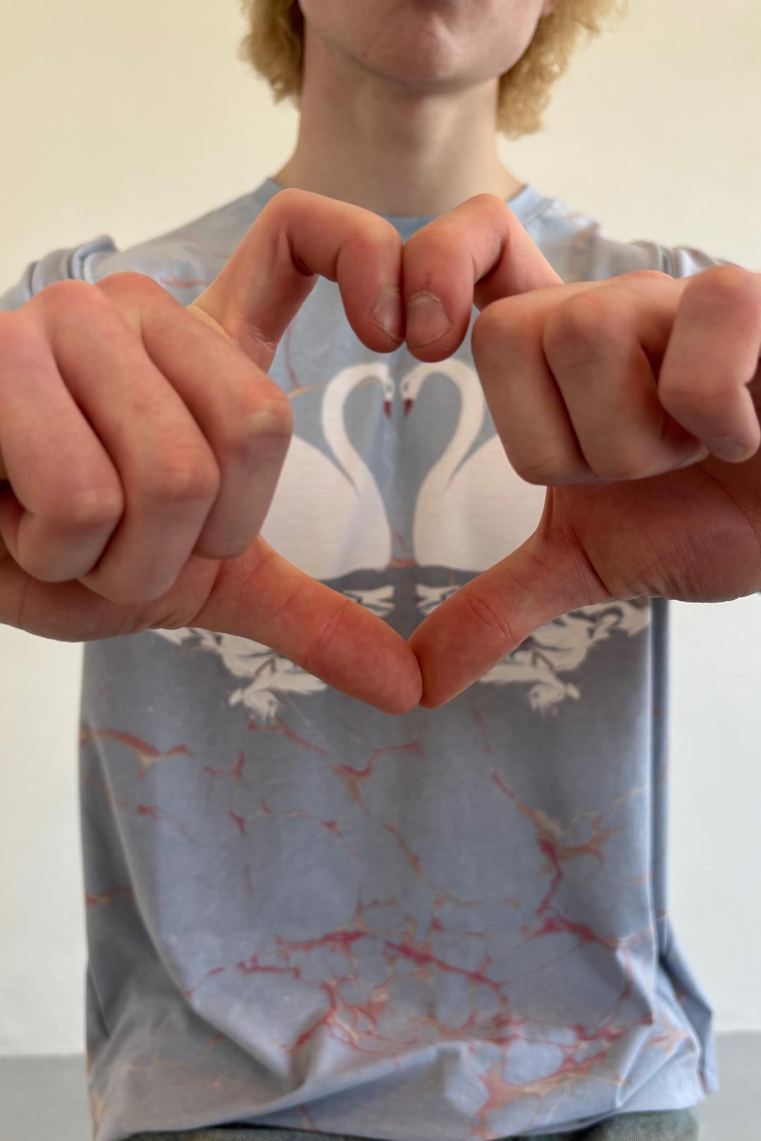 Marbled T-Shirt (swan)