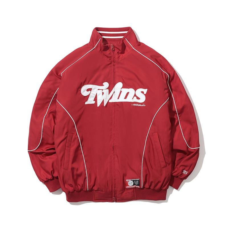 [LG트윈스] 글로시 나일론 베이스볼 점퍼_레드
