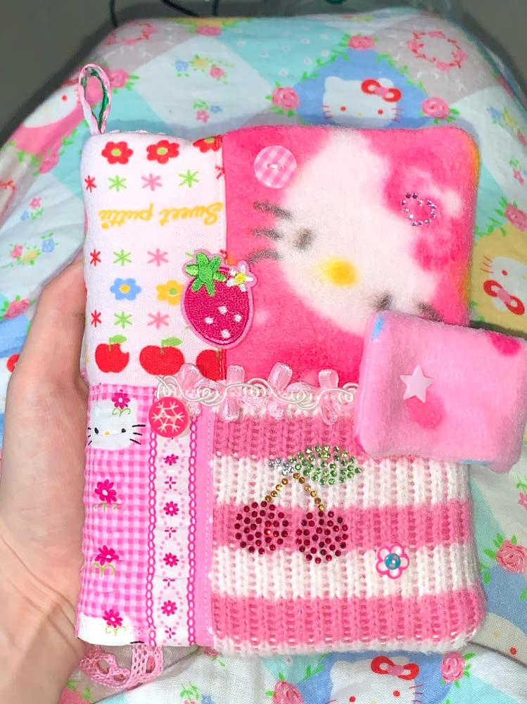 x재입고x 페어리룸 패치워크 빈티지 키티 북커버