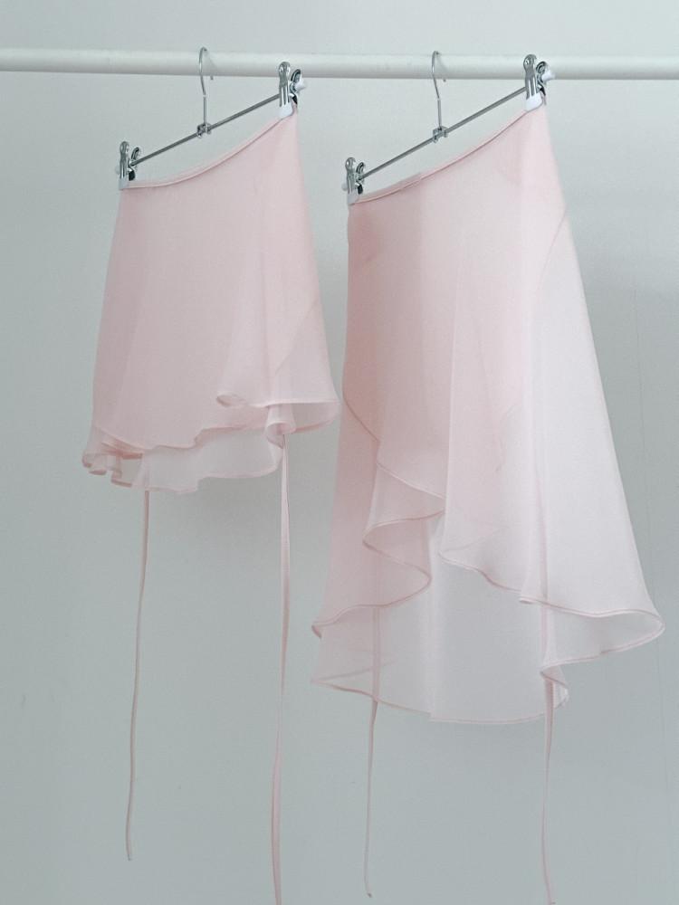 쉬폰스커트-발레핑크/성인발레복/발레스커트/레오타드