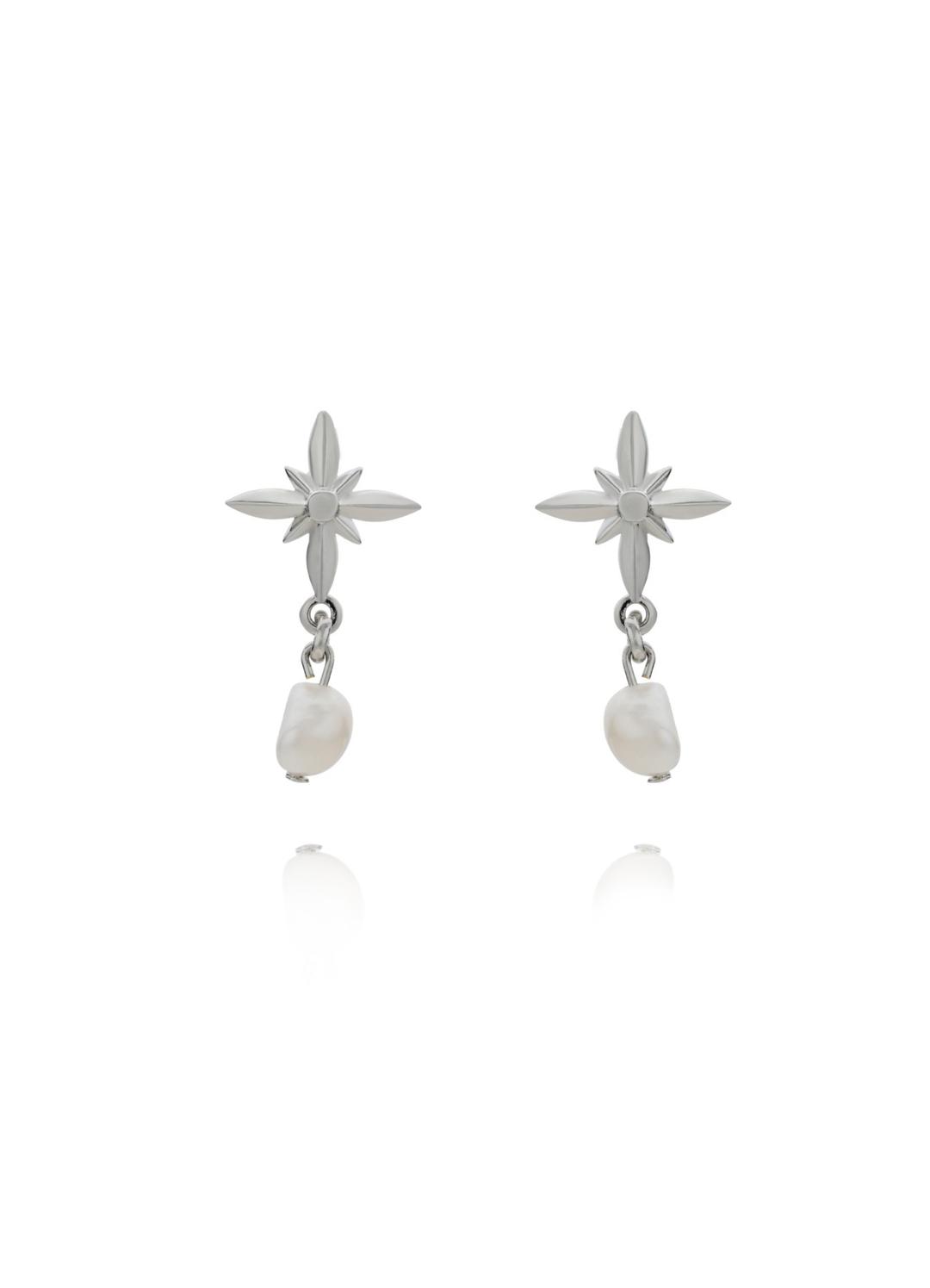 i need. Earring-17 Pearl Drop Flower