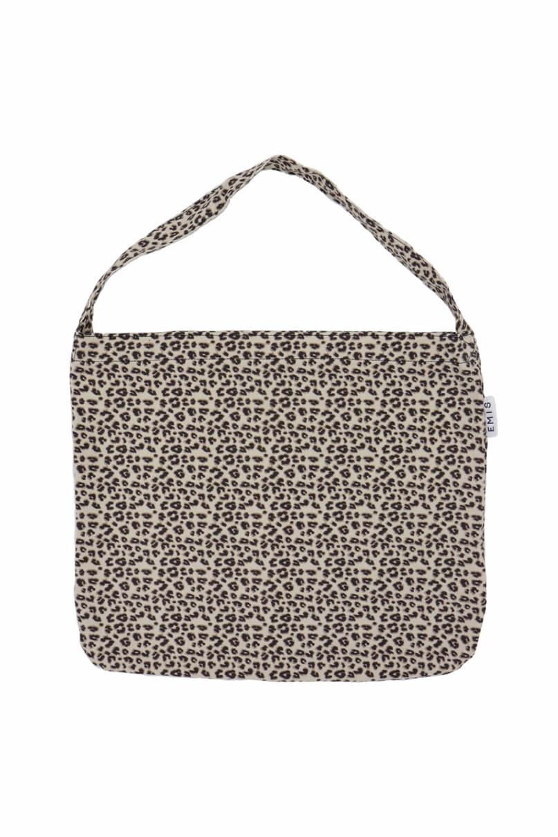 Cream Leopard Eco Bag(Corduroy)
