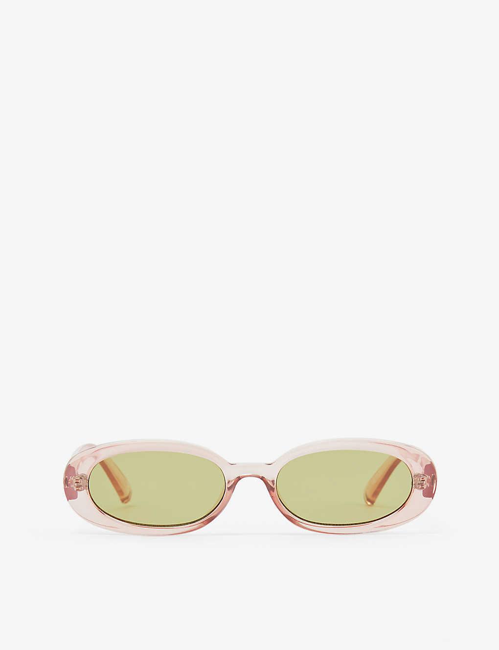 르스펙스 Outta Love tinted-lens oval-frame plastic 선글라스 LE SPECS