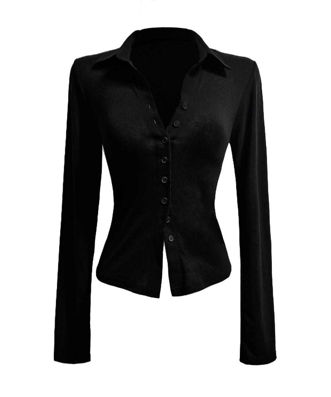 Dawson button top (2. BLACK)