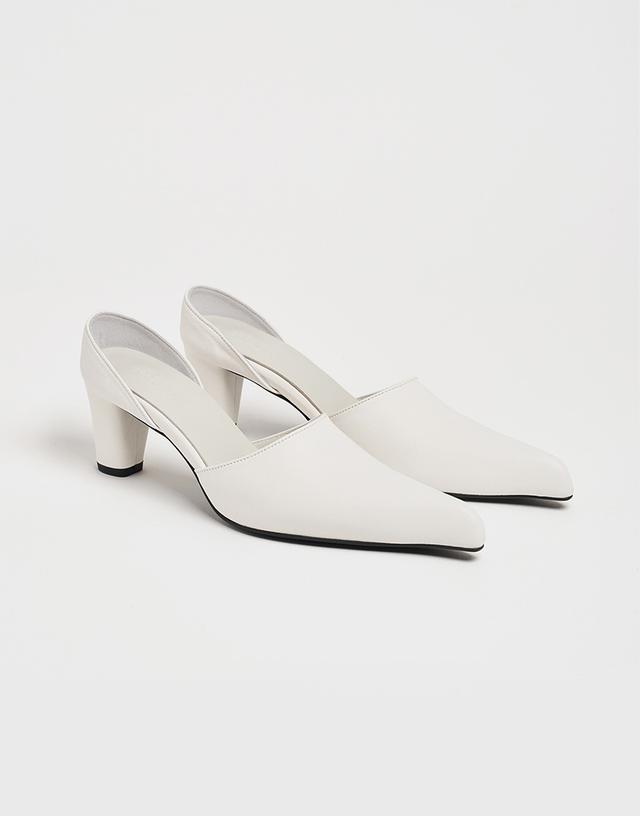 TRAN high-vamp pumps_bare white