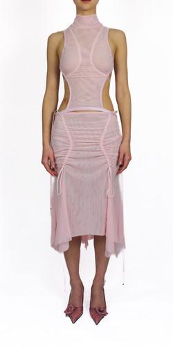 MOMENTUM GODET MIDI SKIRT