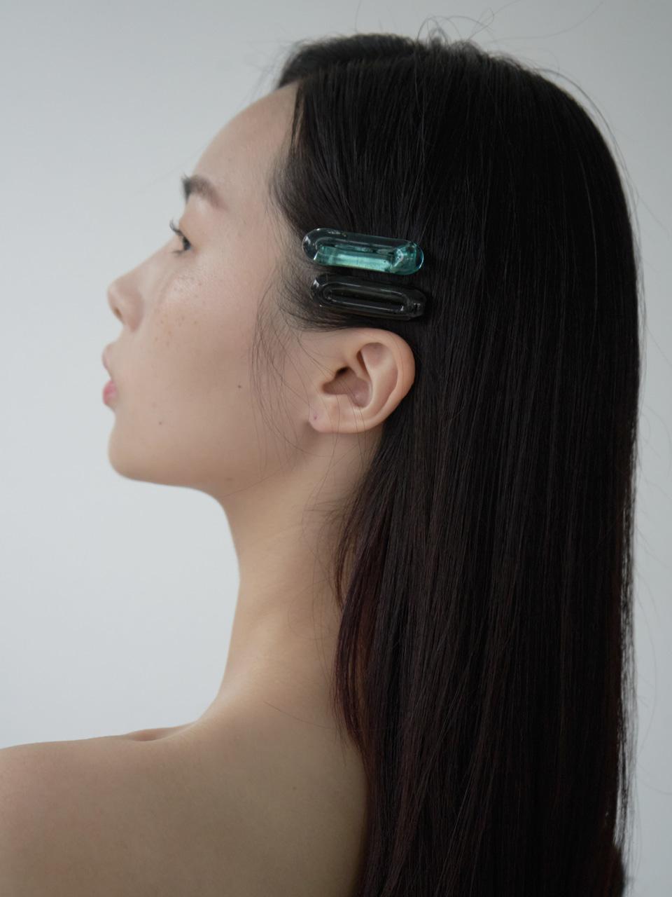 warm pop glass hairpin