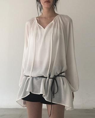 raglan puff belt set mini ops (2color)