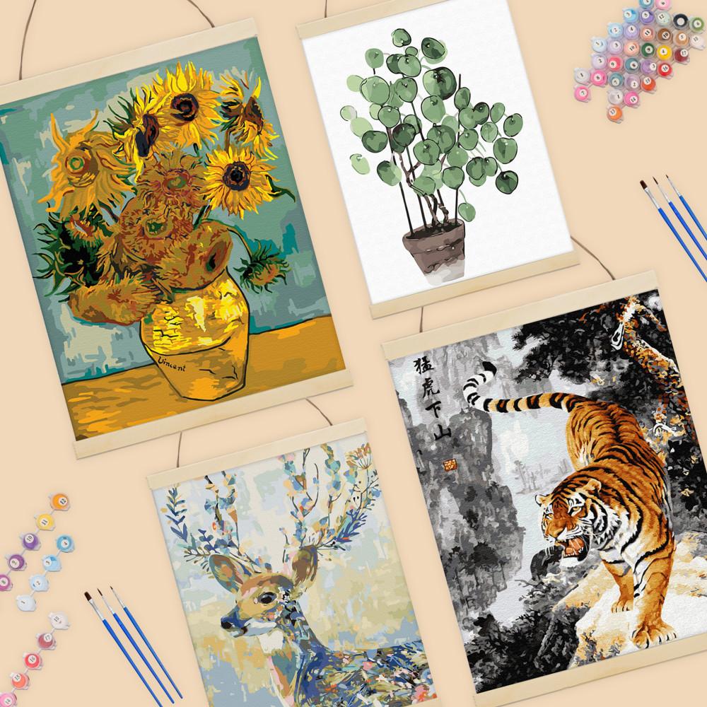 아트조이 DIY 행잉 명화그리기 (족자형) 그림액자 일러스트 거실 인테리어