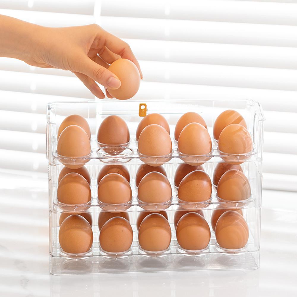 투명 에그트레이 3단 계란보관함 30구