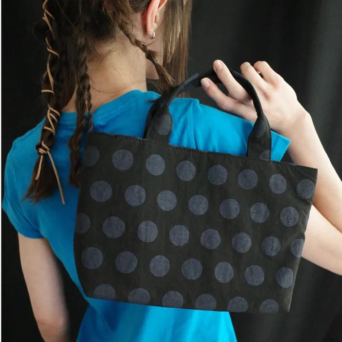 Sunday Tote Bag (Dot)(black)