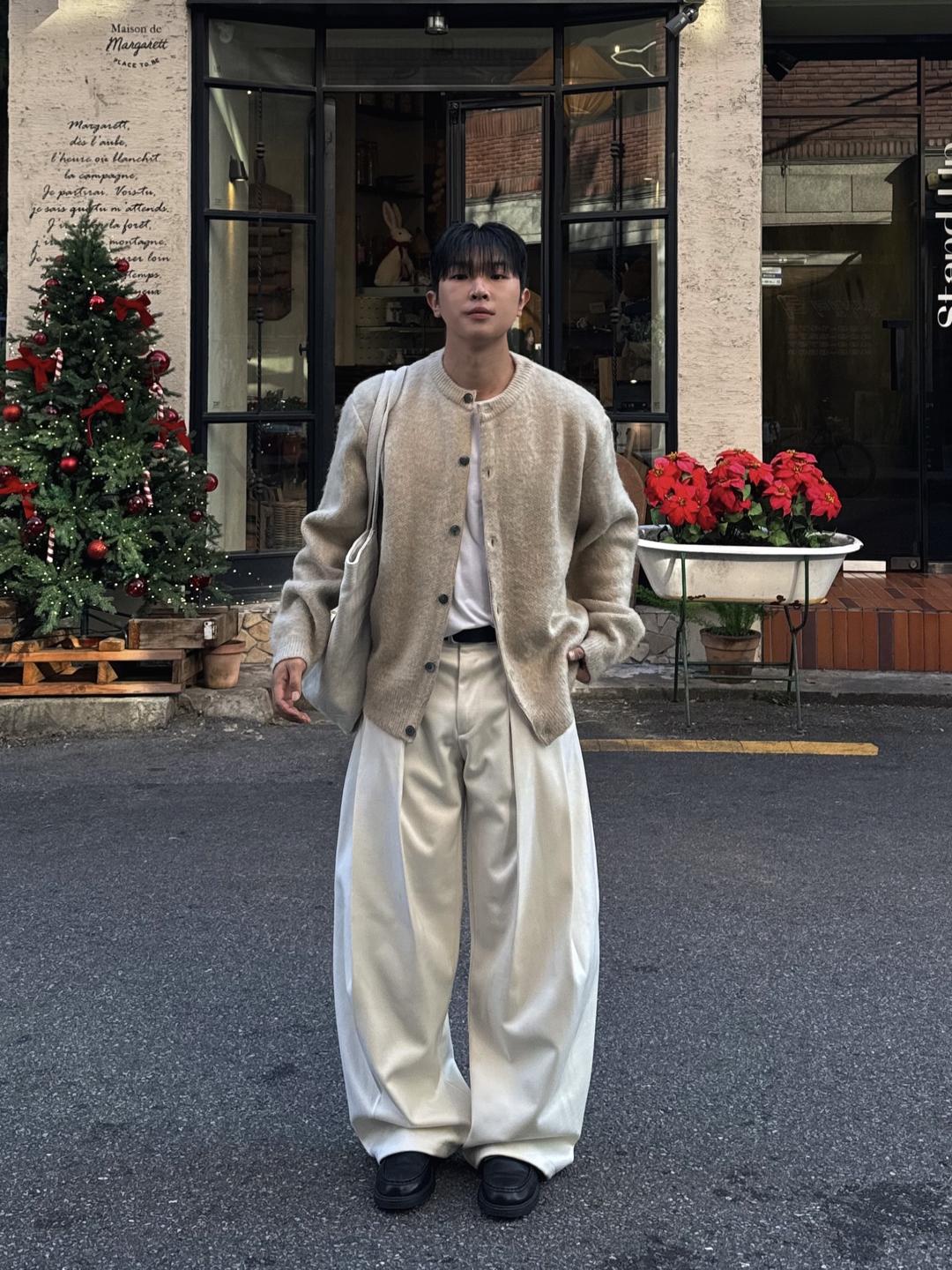 리마 알파카 울 가디건