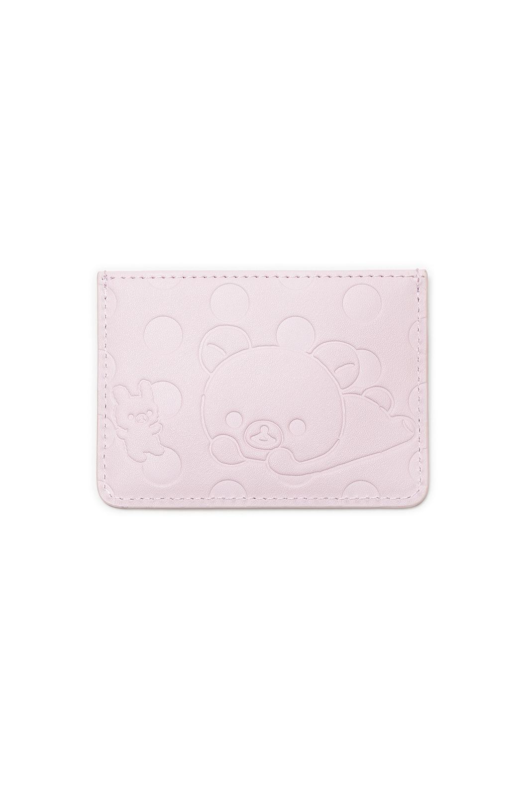 Korilakkuma dot card wallet (Pink)