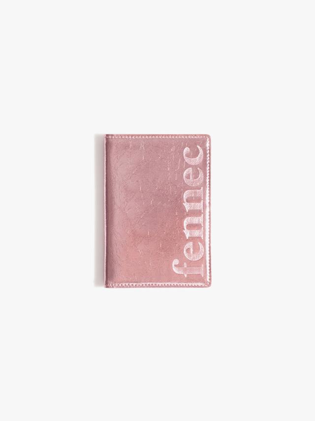 METALLIC PASSPORT CASE - METALLIC PINK