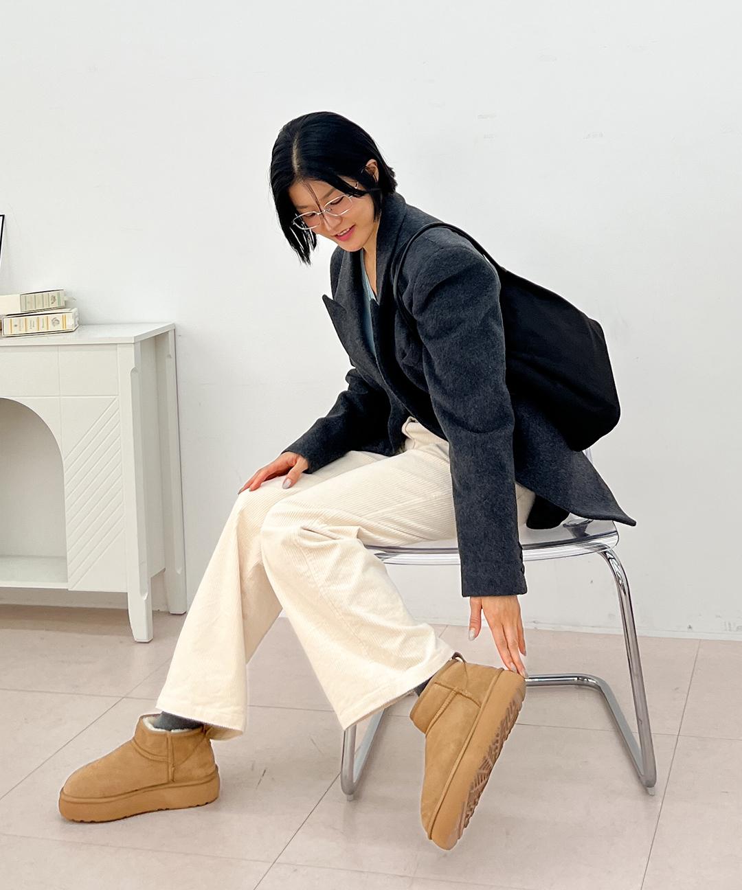 슈펜 [보라끌레르PICK] 시어링 플랫폼 숏부츠 HPCV8FFV04