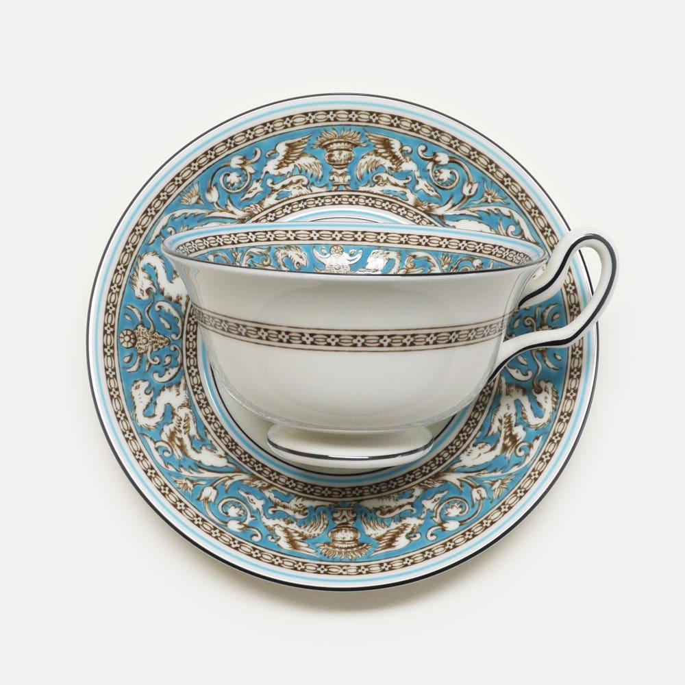 [중고] 웨지우드 플로렌틴 터콰즈 피오니잔