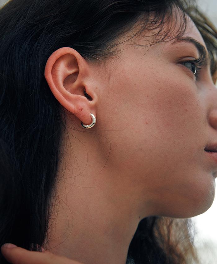 [4차 리오더][925 silver] Deux.silver.219 / mini vague earring (silver)