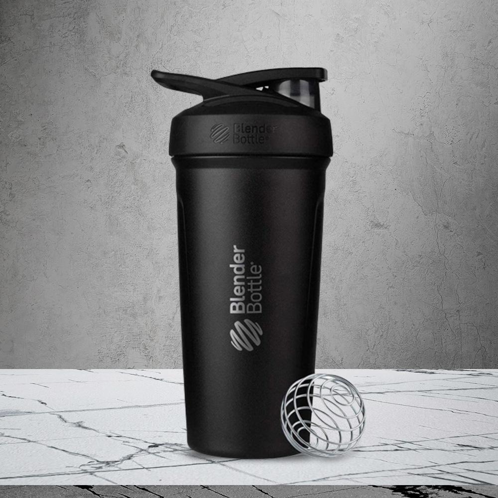 블랜더보틀 스트라다 인슐레이티드 스테인리스 쉐이커 보틀 블랙 710ml 운동 헬스 물병