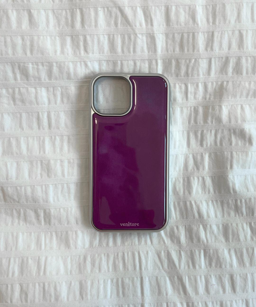 베니토어 [맥세이프] 포도 • 에폭시 실버 범퍼 • 아이폰 17시리즈 입고