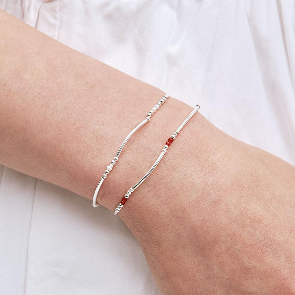 pipe bead bracelet
