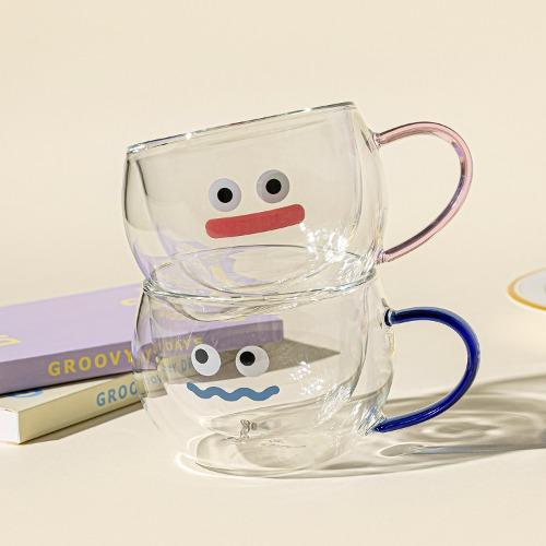 페이스 이중내열 글라스 머그 (2color)