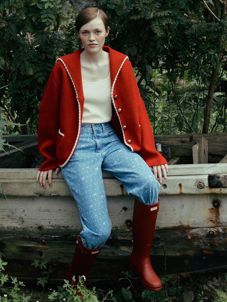 [RED-10/4일 순차배송] Ciel Sailor Callar Knit Cardigan VC2399CD001M