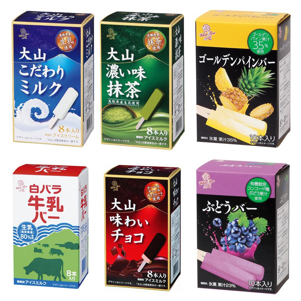 다이센 아이스바 2box 조합세트 (밀크 / 녹차 / 초코 / 파인애플 / 포도/ 복숭아)