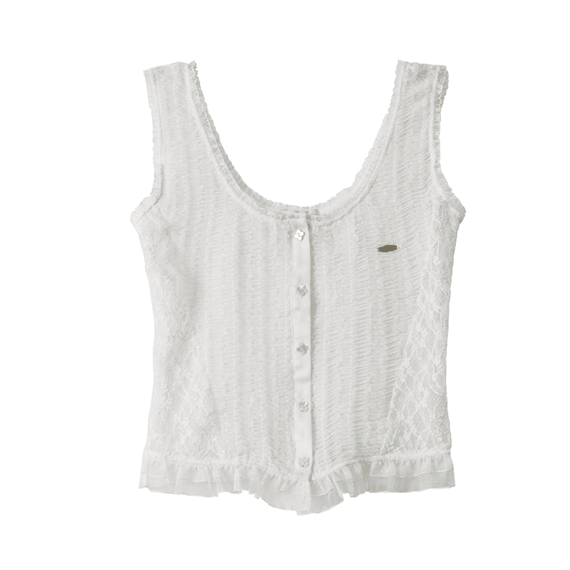 [HETIT] Lace Corset Top (White)