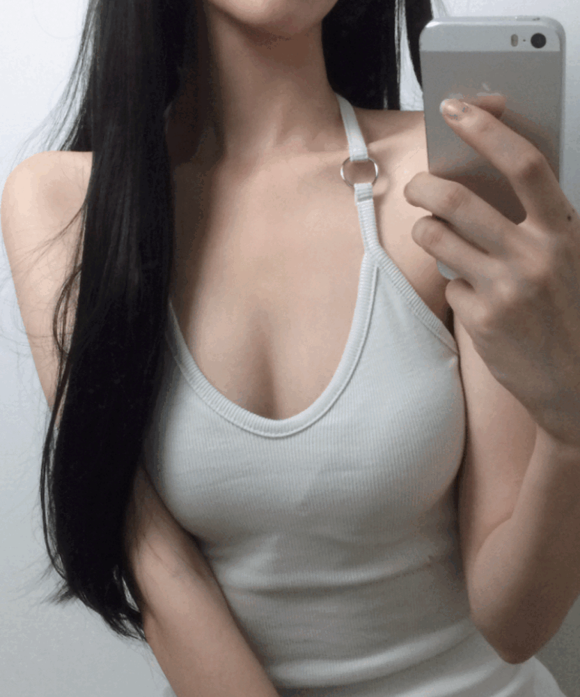 [레이어드/존예핏] 하루 브이 링 홀터넥 나시 4color