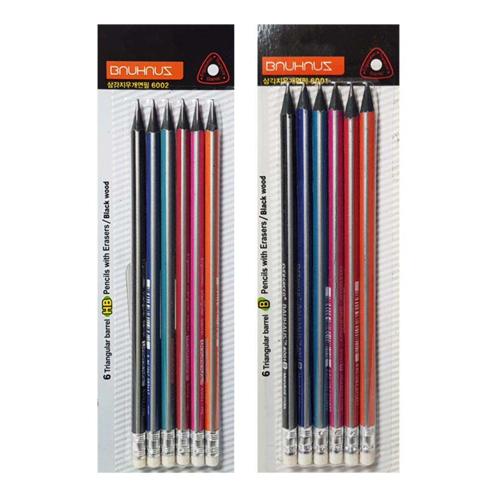 모나미 바우하우스 연필 6자루 브리스타 6002 6001