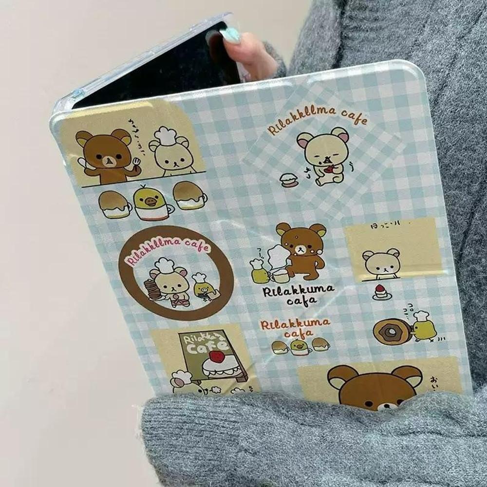 리락쿠마 아이패드 Y폴드 케이스 에어 프로 미니 태블릿 보호 11 13인치 6세대 5세대