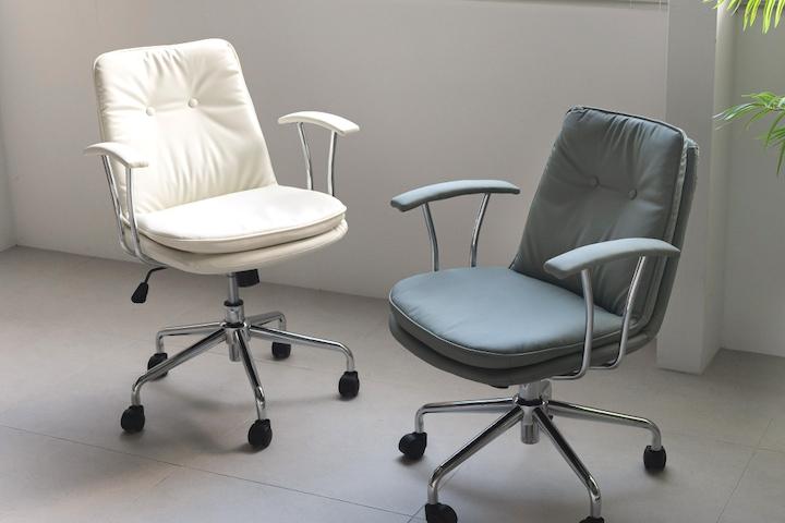 [5% 쿠폰] 하인스 암체어 홈오피스 팔걸이 사무용의자 컴퓨터 책상 바퀴의자 2color