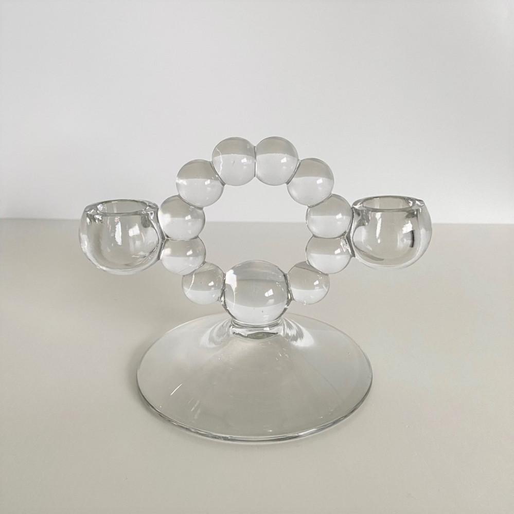[vintage] Imperial glass candlewick candle holder 30's 캔들윅 캔들 홀더