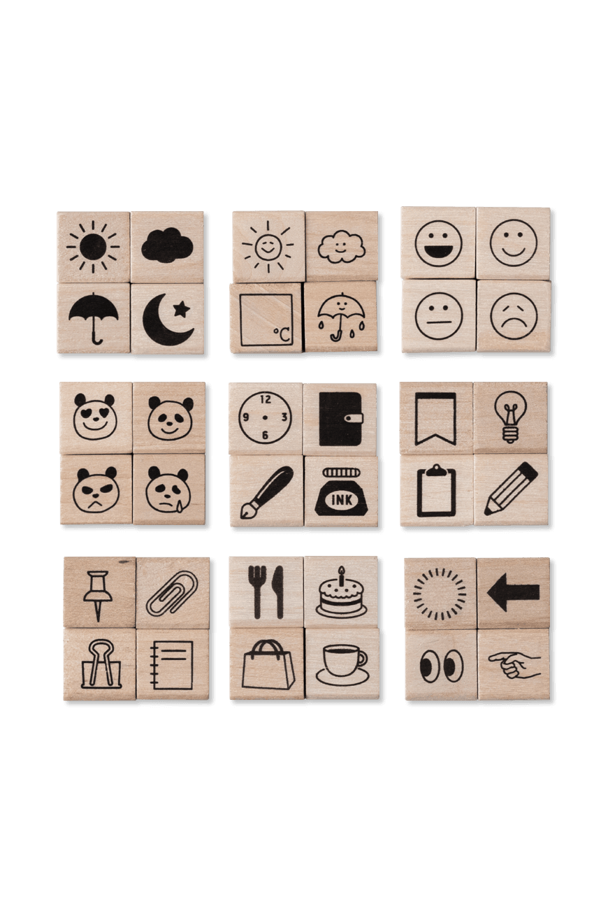 다이어리 스탬프 세트 Diary Stamp 4Set