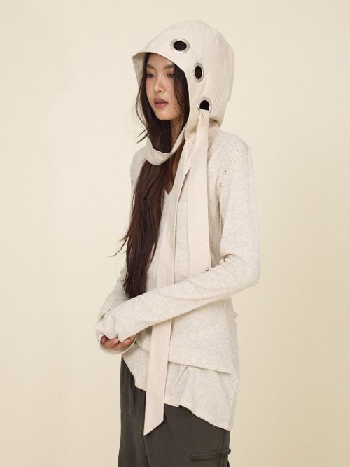 LAYER LUV HOODIE DRESS (OATMEAL)