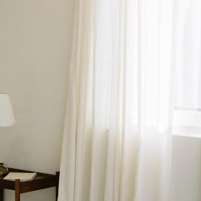 [맞춤제작 가능]미스티 린넨 커튼_ivory