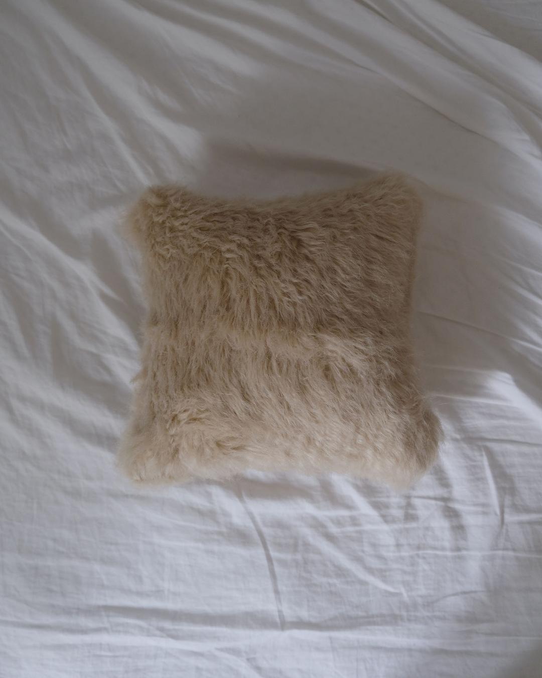 Lambs Wool Fur Cushion
