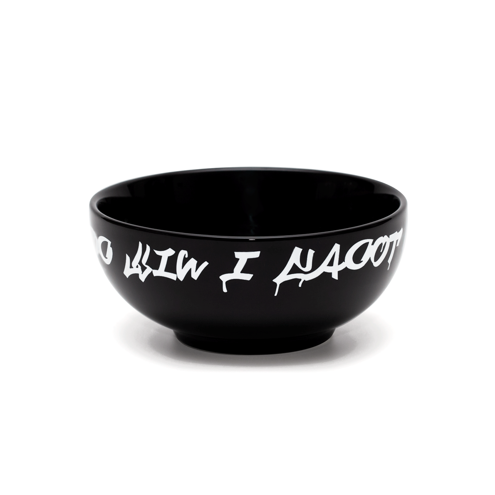 Black │ Flipped Big Ceramic Bowl