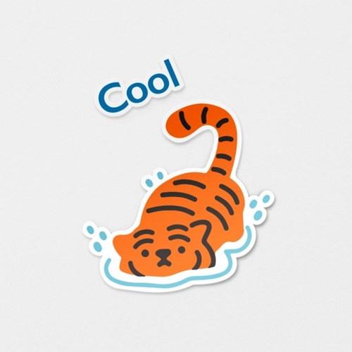 쿨 타이거 리무버블 스티커