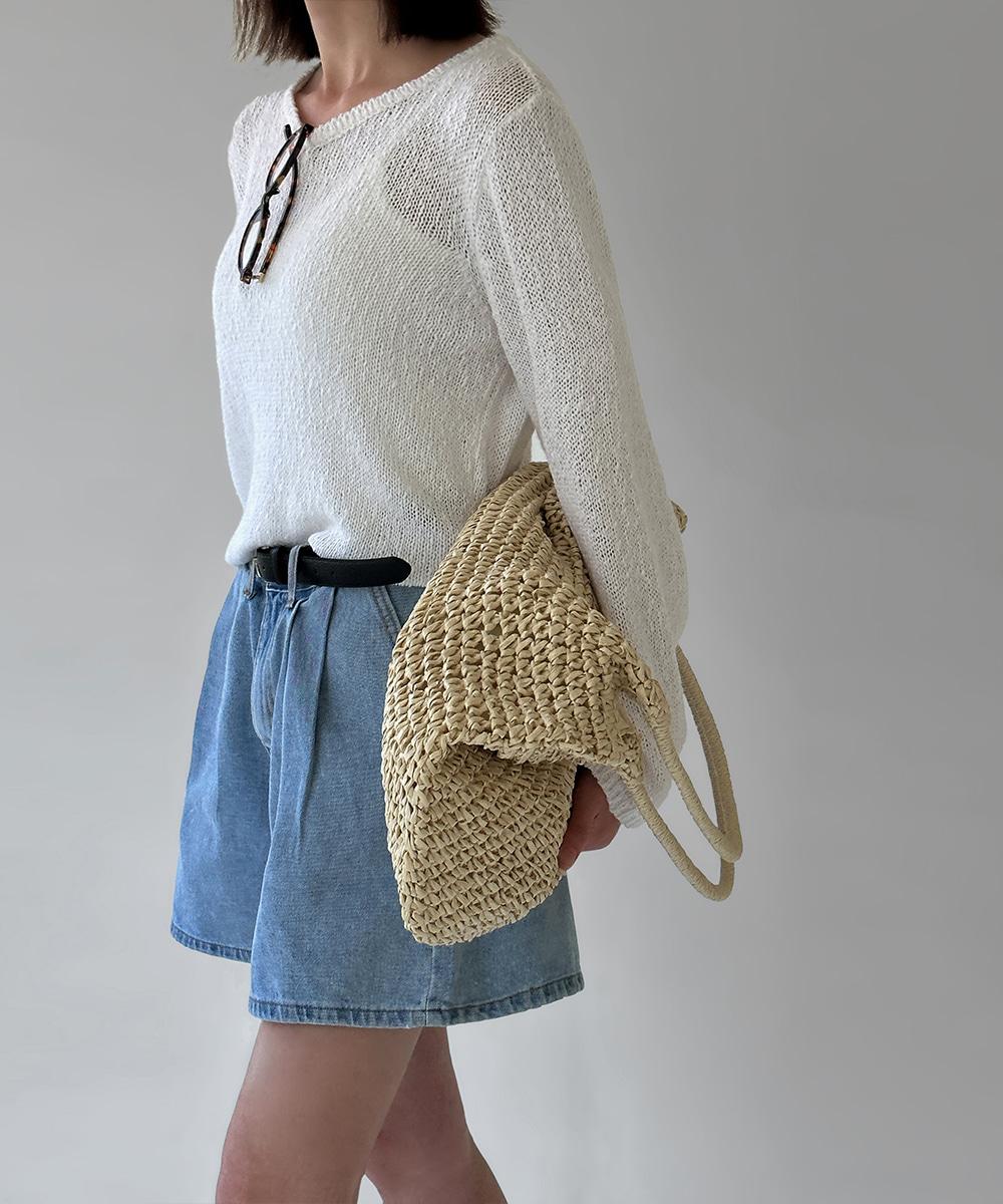 새들 썸머 라운드 니트