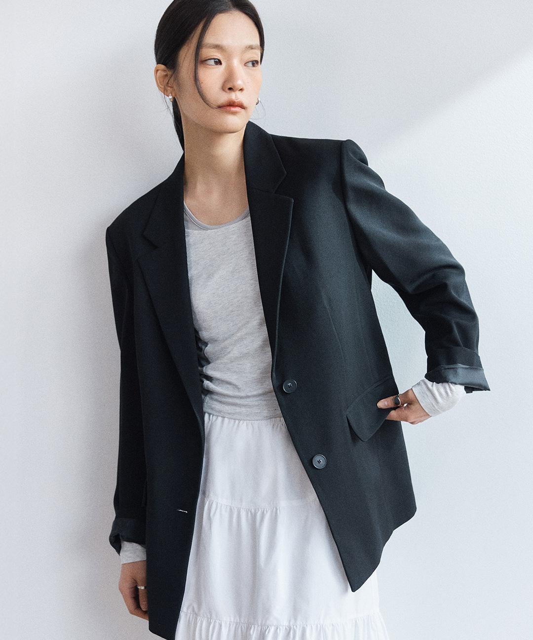 미쏘 [26NEW선런칭/누적2만🏆]테일러드 세미 오버핏 자켓_MIWJKG31PC