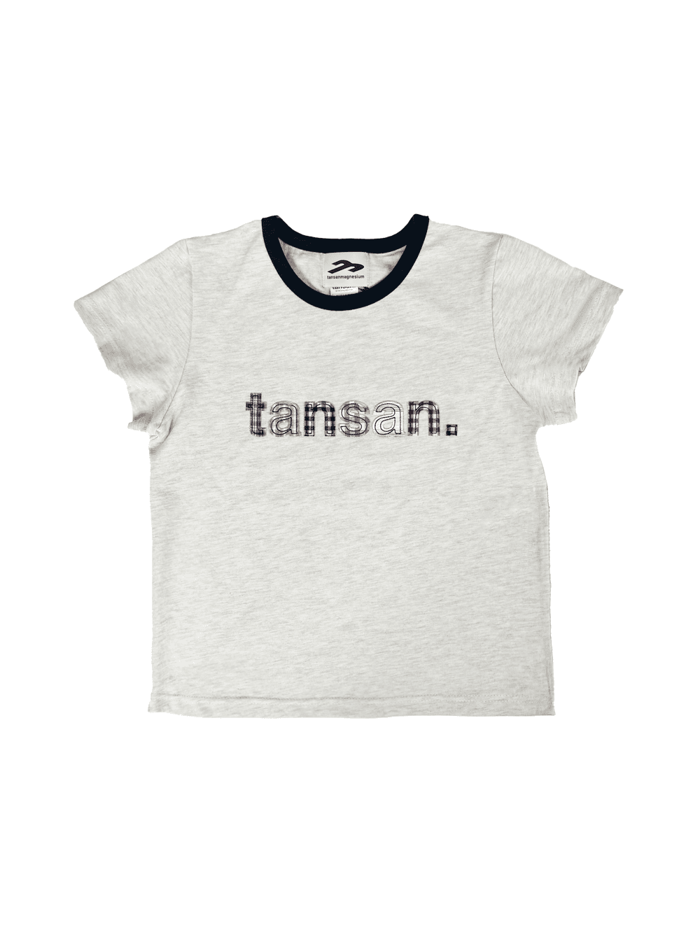 W tansan. Applique Tee in Ivory