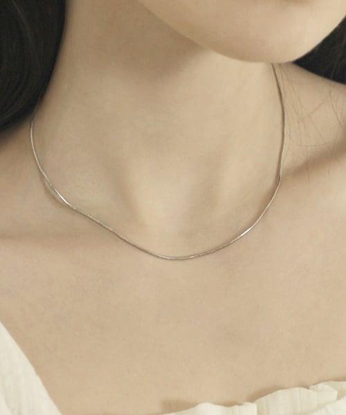 BF071 Silver snake chain necklace