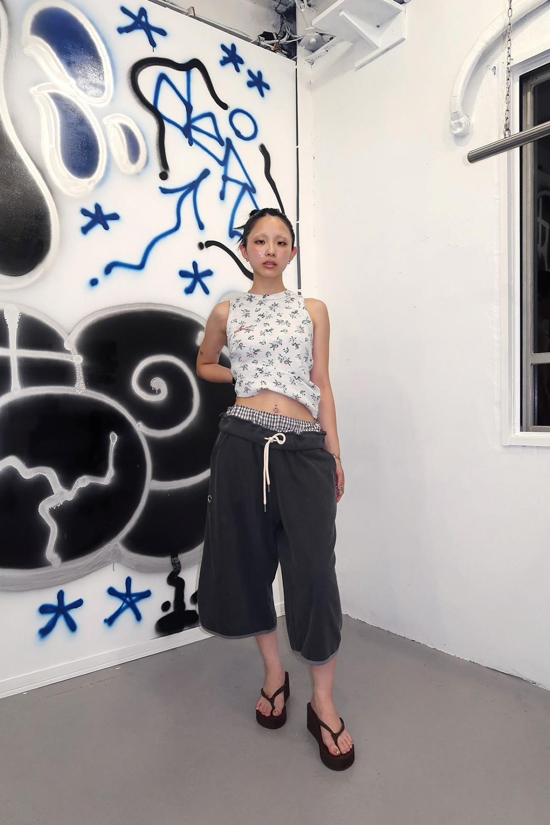 WIDE SWEATPANTS (GRAY)